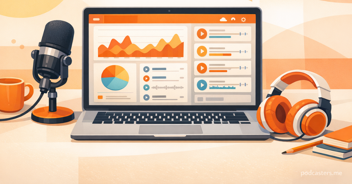 Captivate podcast hosting dashboard showing analytics and episode management